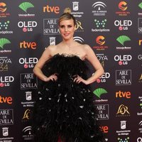 Natalia de Molina en la alfombra roja de los Goya 2020