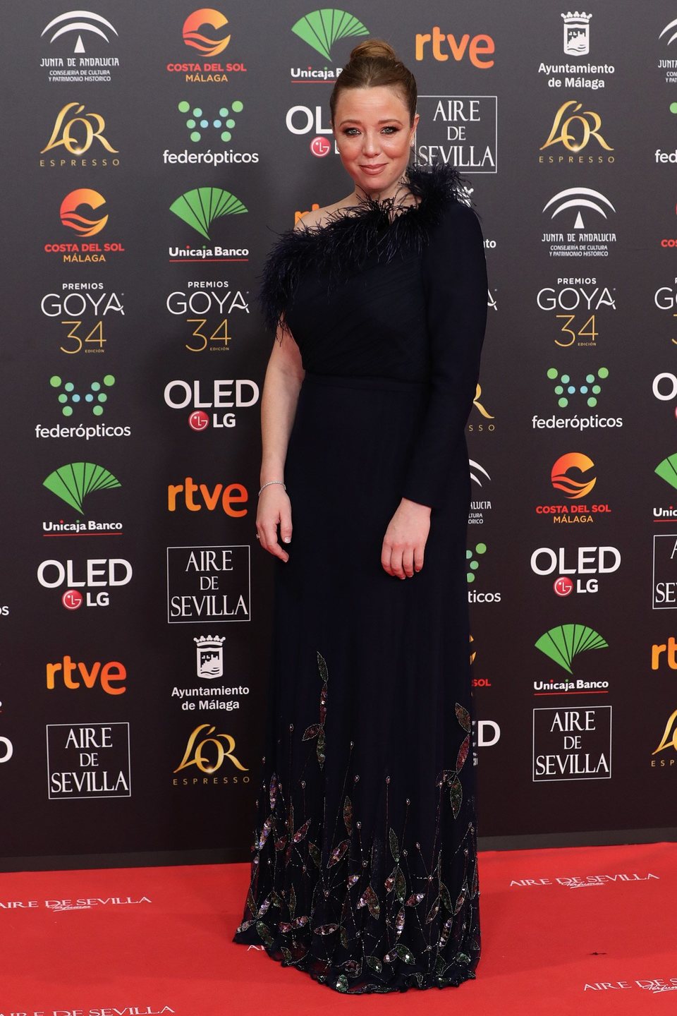 Ainhoa Santamaría en la alfombra roja de los Premios Goya 2020