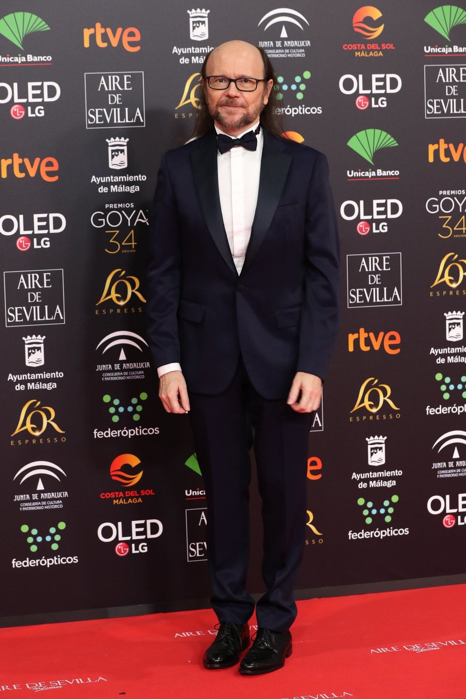 Santiago Segura en la alfombra roja de los Goya 2020