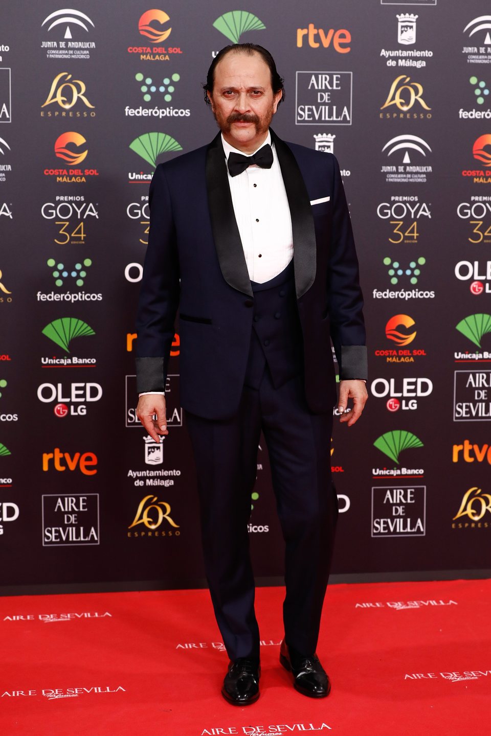 Luis Callejo en la alfombra roja de los Premios Goya 2020