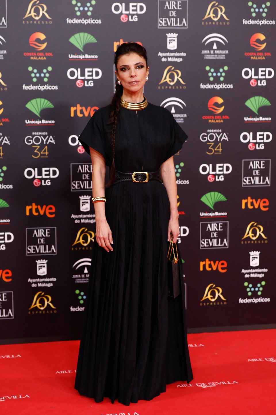 Maribel Verdú en la alfombra roja de los Premios Goya 2020