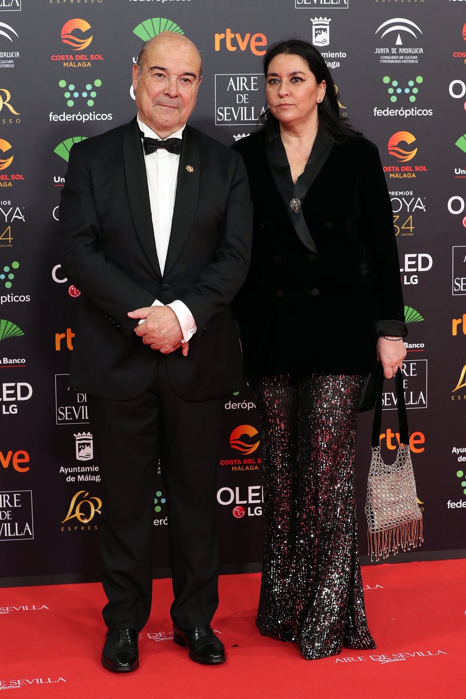 Antonio Resines en la alfombra roja de los Premios Goya 2020