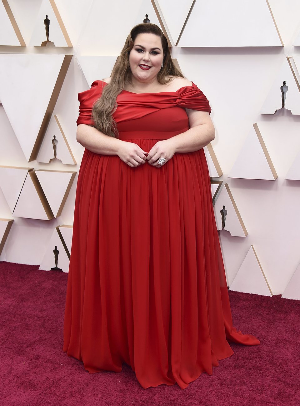 Chrissy Metz en la alfombra roja de los Oscar 2020