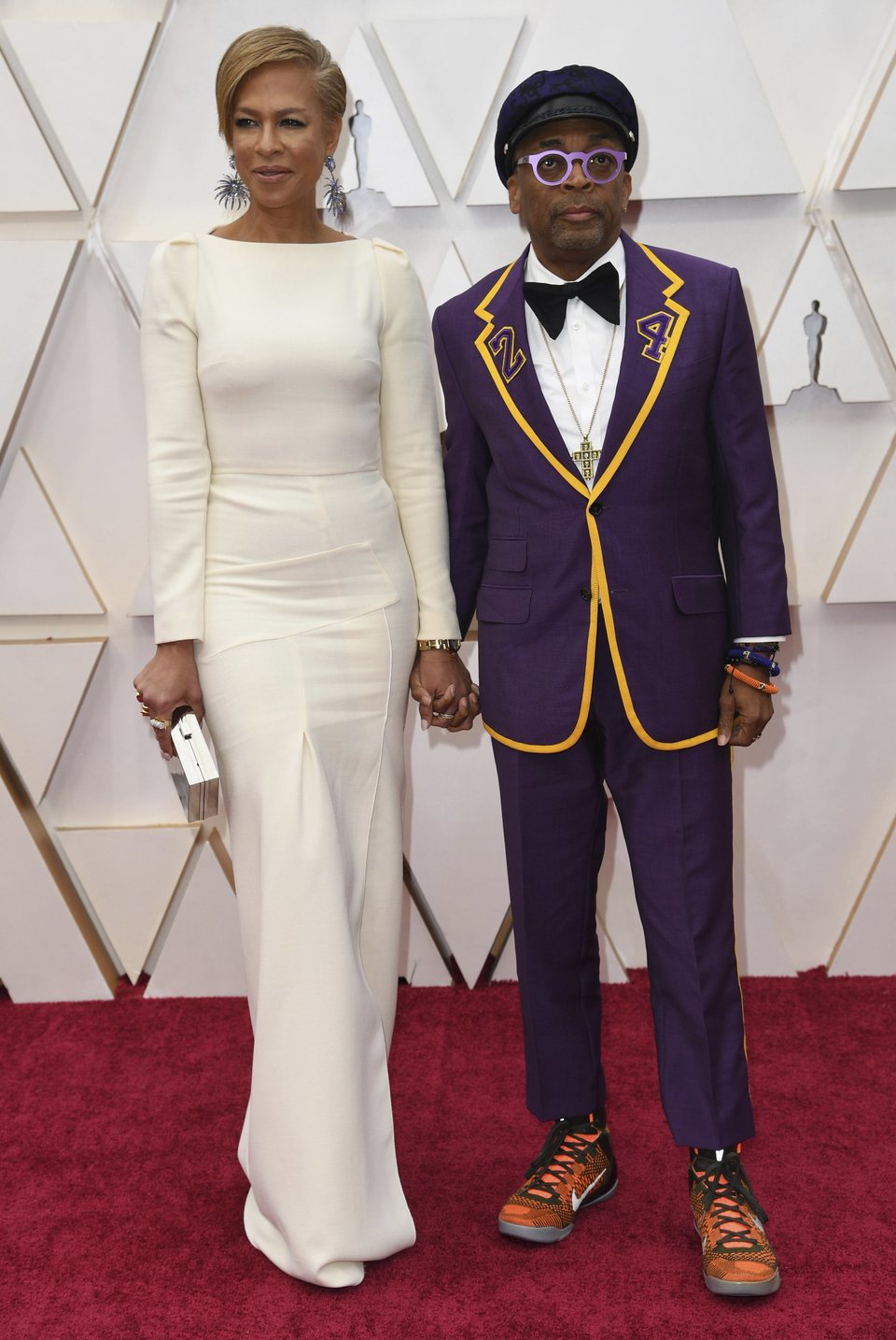 Spike Lee en la alfombra roja de los Oscar 2020