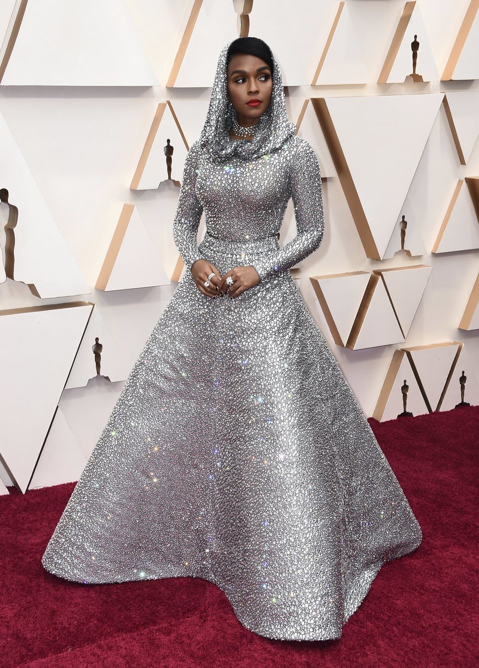 Janelle Monae en la alfombra roja de los Oscar 2020