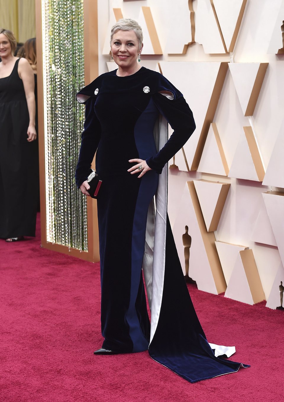 Olivia Colman en la alfombra roja de los Oscar 2020