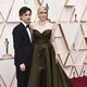 Greta Gerwig y Noah Baumbach en la alfombra roja de los Oscar 2020