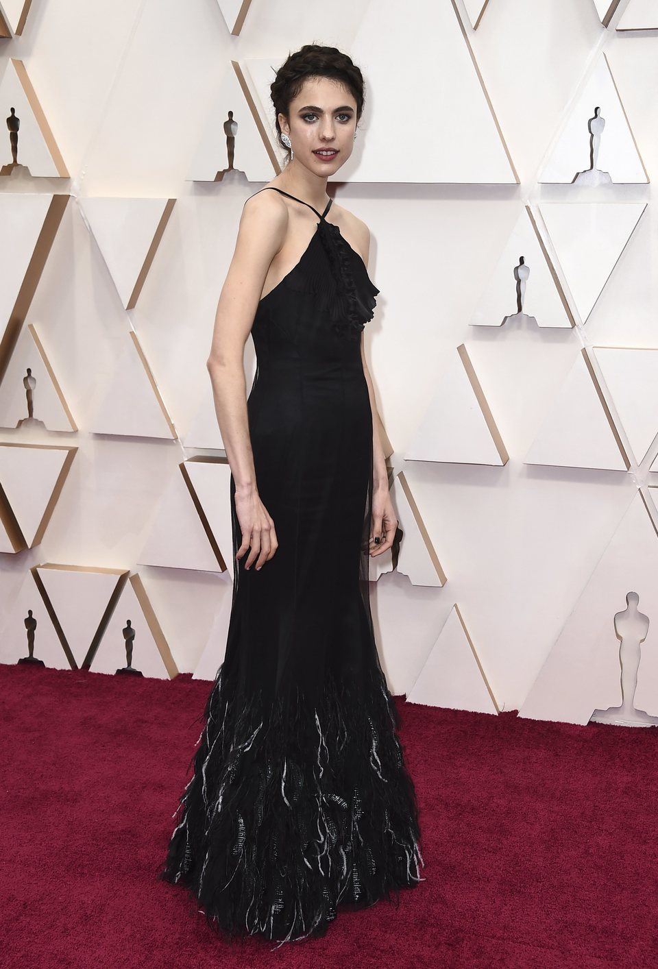 Margaret Qualley en la alfombra roja de los Oscar 2020