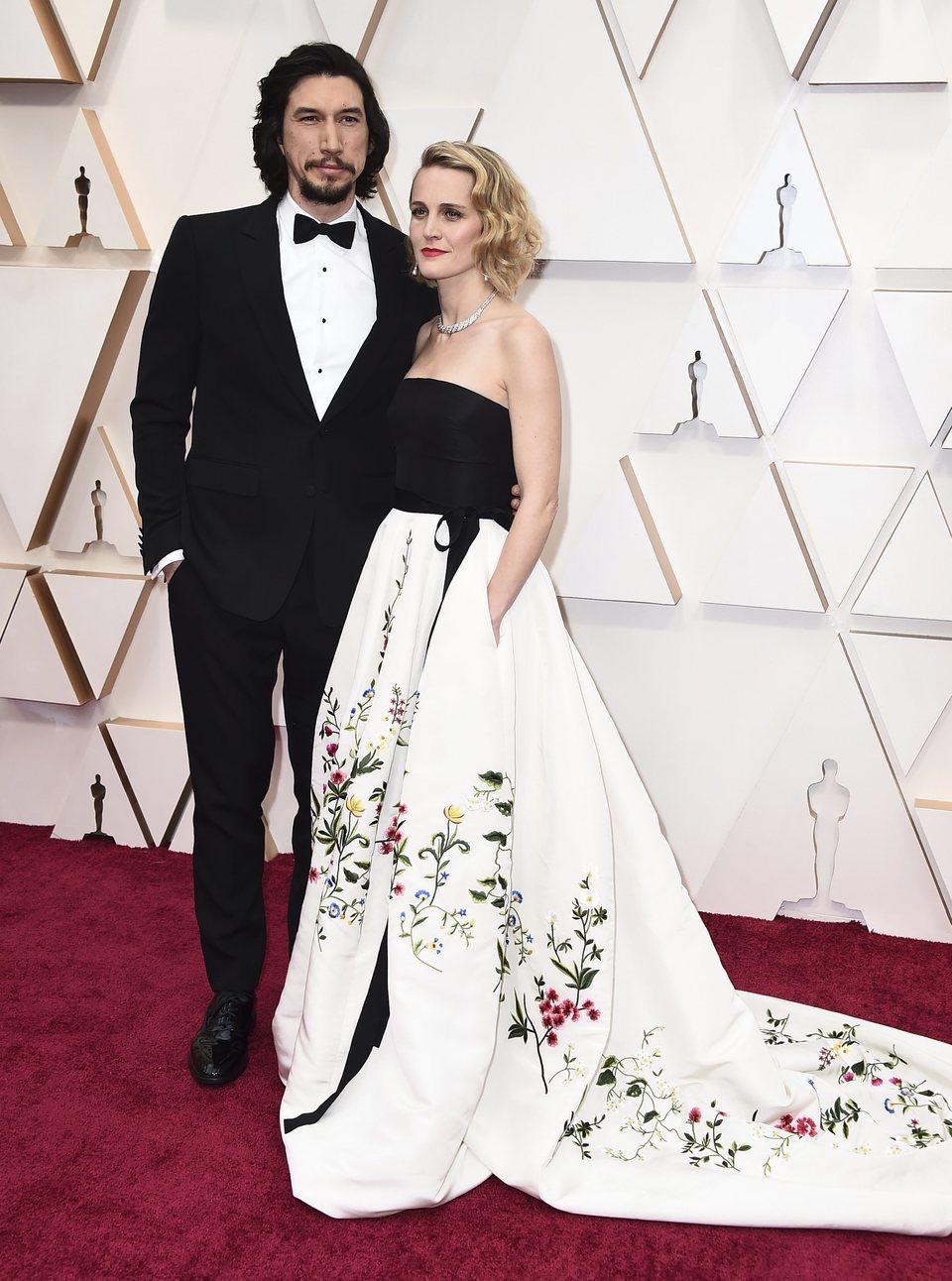 Adam Driver en la alfombra roja de los Oscar 2020