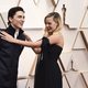 Margot Robbie y Timothée Chalamet en la alfombra roja de los Oscar 2020