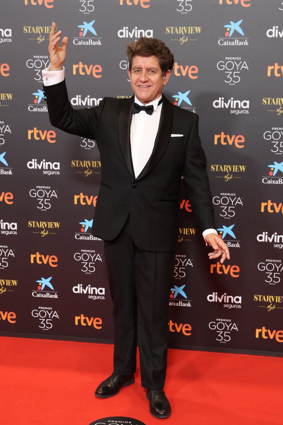 Pedro Casablanc en la alfombra roja de la 35 edición de los Premios Goya