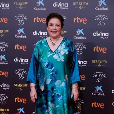 Mónica Randall en la alfombra roja de la 35 edición de los Premios Goya