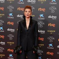 Najwa Nimri en la alfombra roja de la 35 edición de los Premios Goya