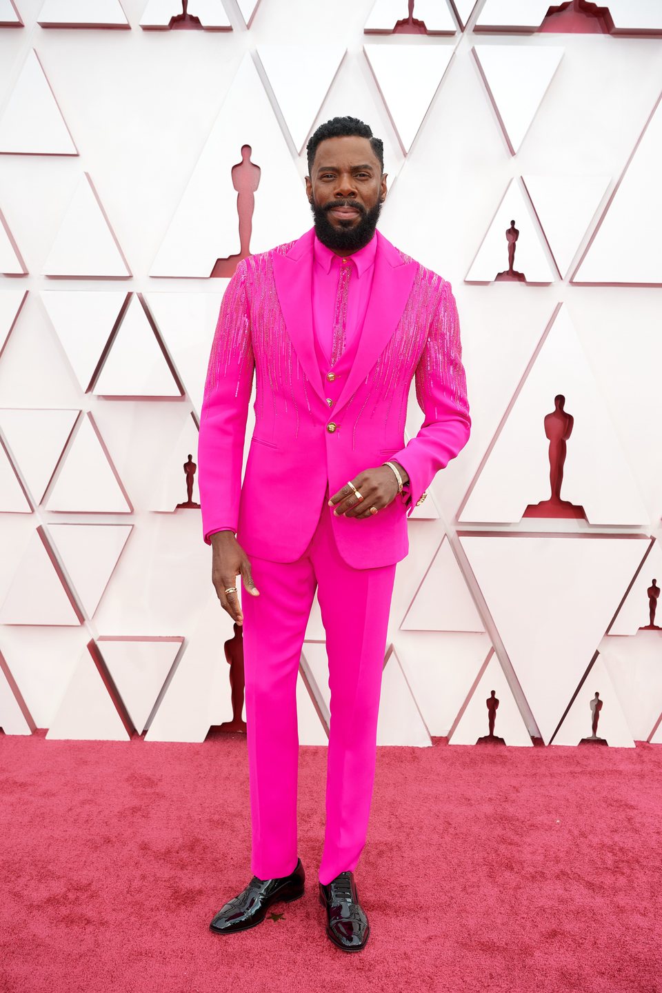 Colman Domingo en la alfombra roja de los Oscar 2021