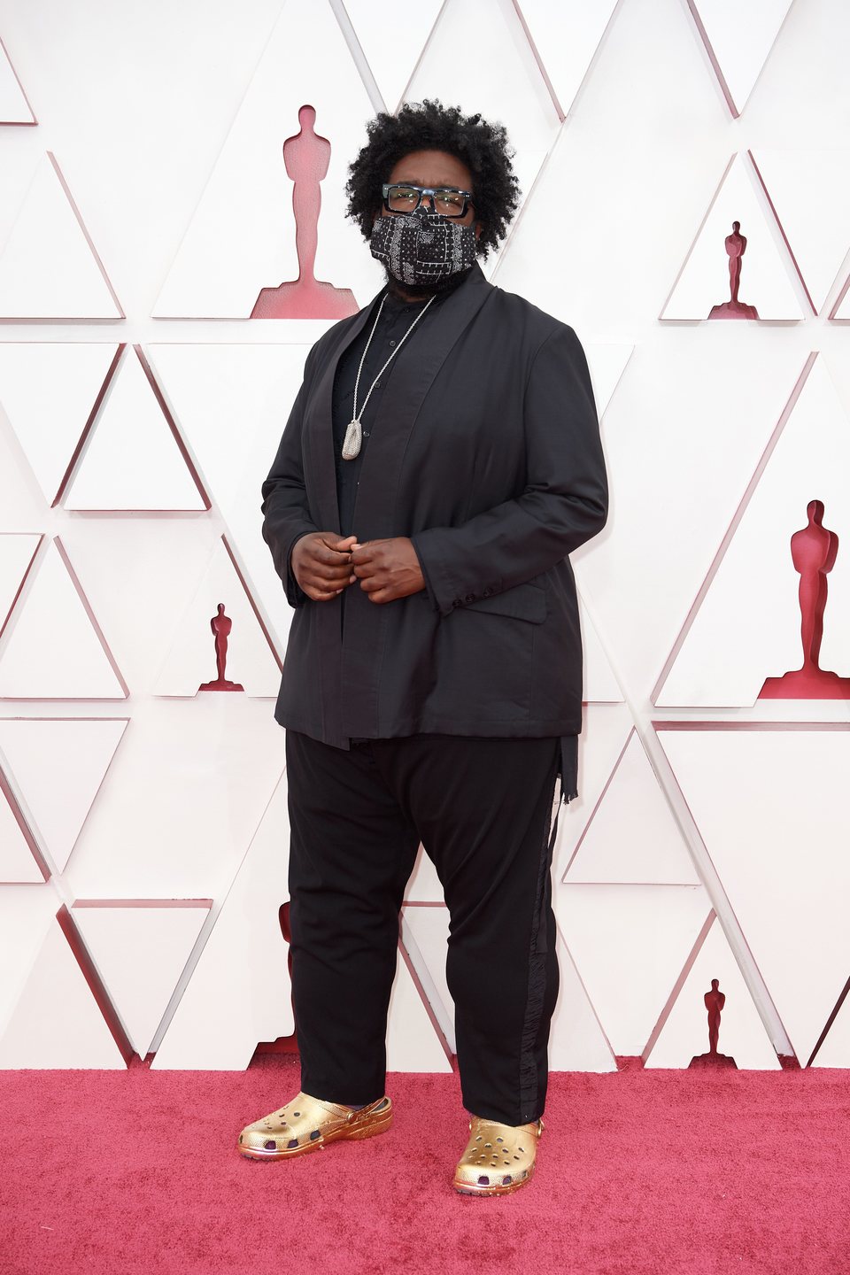 Questlove en la alfombra roja de los Oscar 2021