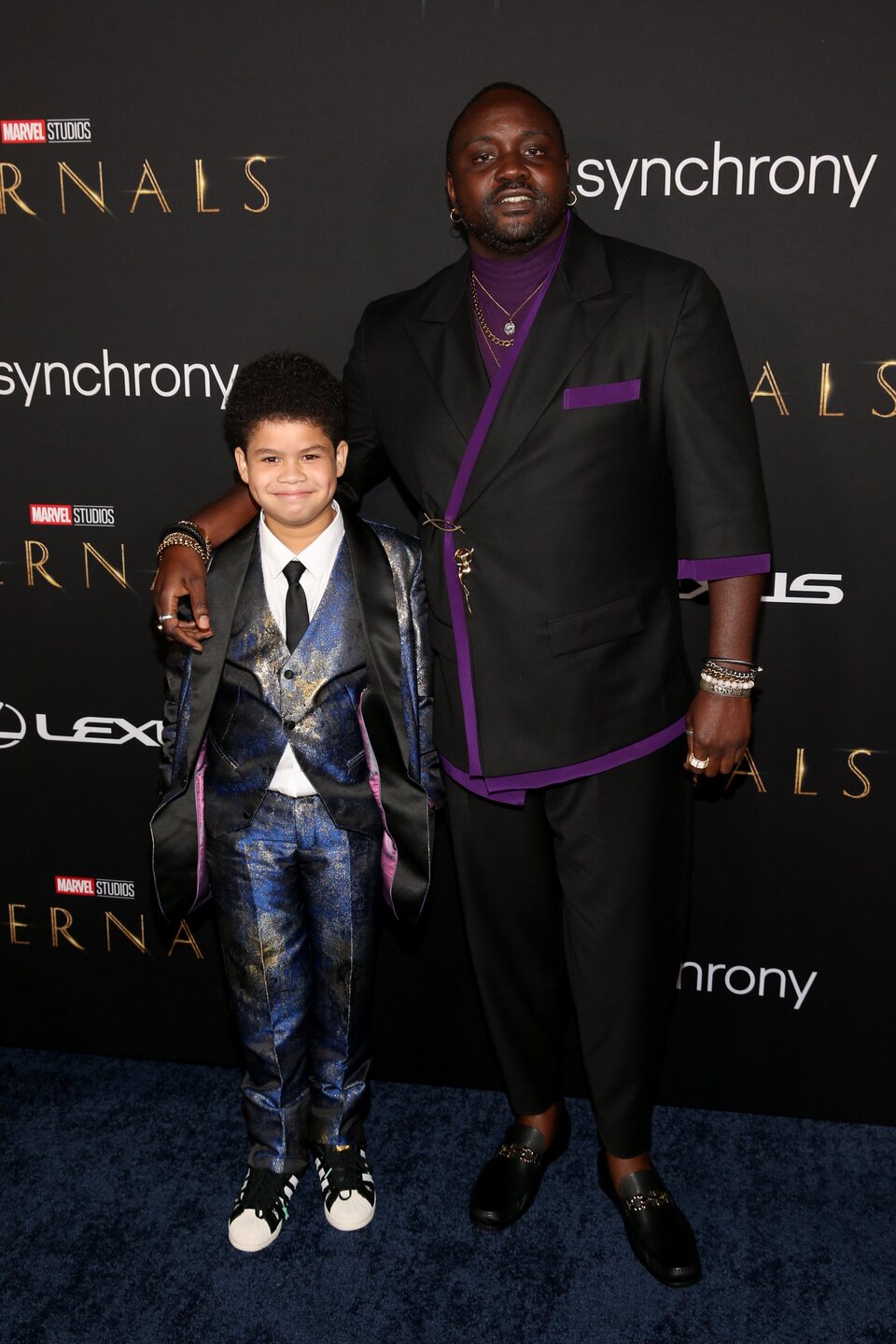 Brian Tyree Henry y Daniel Cross en la premiere de 'Eternals'