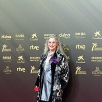 Vicky Peña en la alfombra roja de la 36 edición de los Premios Goya