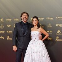 Penélope Cruz y Javier Bardem en la alfombra roja de los Goya 2022