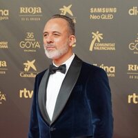 Javier Gutiérrez en la alfombra roja de la 36 edición de los Premios Goya