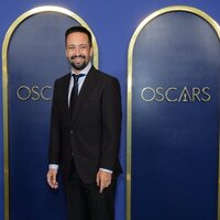 Lin-Manuel Miranda en la comida de nominados a los Oscar 2022