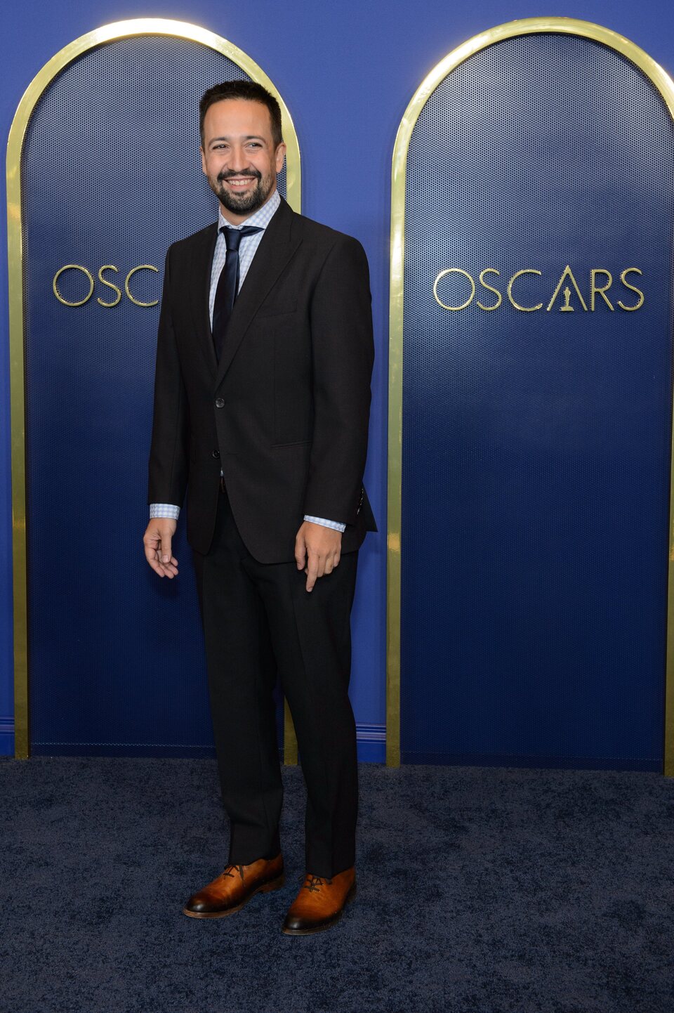 Lin-Manuel Miranda en la comida de nominados a los Oscar 2022