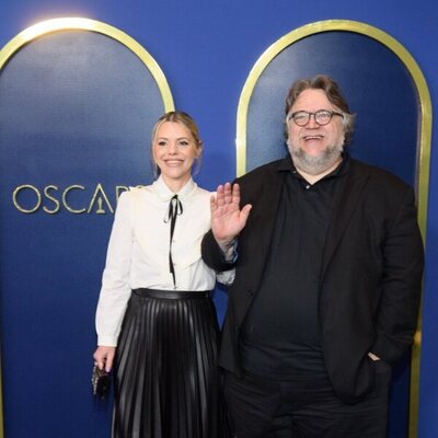 Guillermo del Toro en la comida de nominados a los Oscar 2022