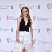 Emma Watson en la alfombra roja de los BAFTA 2022