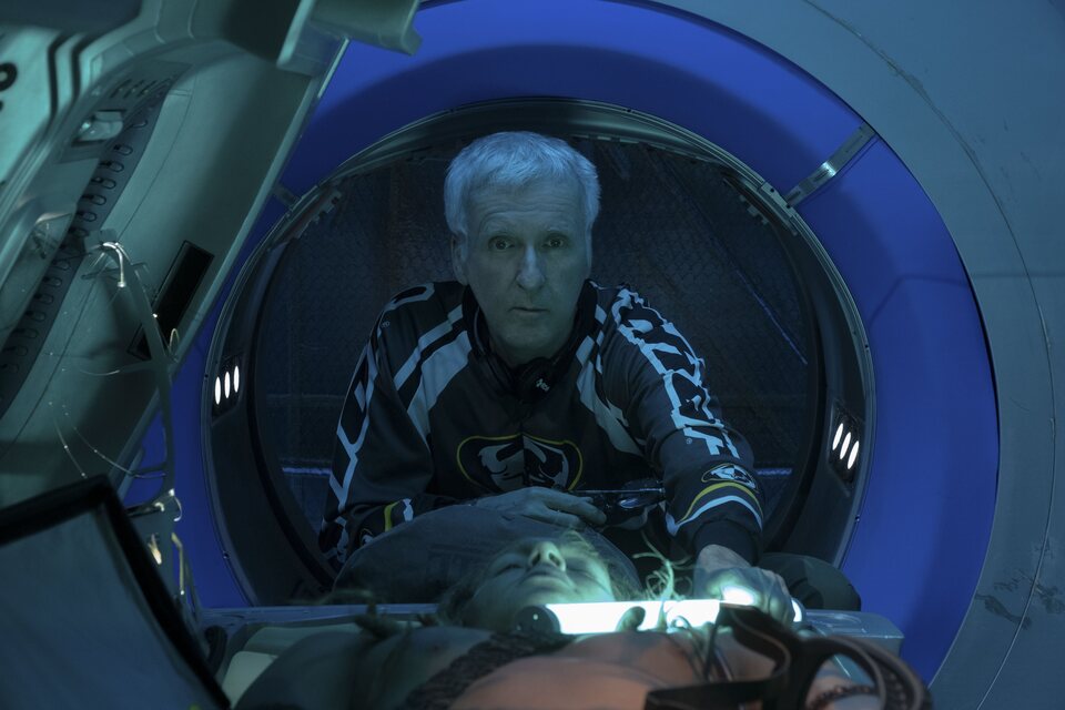 James Cameron en el rodaje de 'Avatar: el sentido del agua'