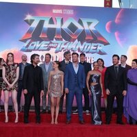 El equipo de 'Thor: Love and Thunder' en la premiere mundial