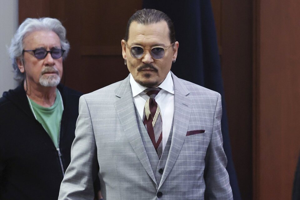 Johnny Depp en el juicio por difamación contra Amber Heard