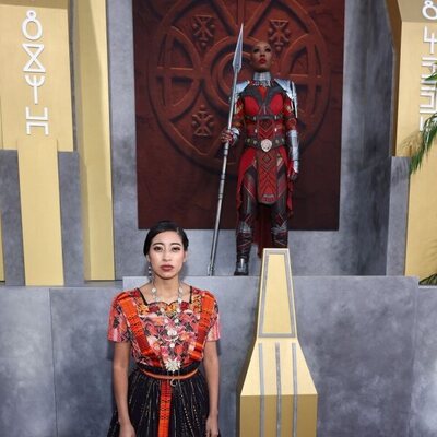 María Mercedes Coroy en la premiere de 'Black Panther: Wakanda Forever'