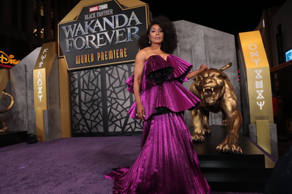 Angela Bassett en la premiere de 'Black Panther: Wakanda Forever'