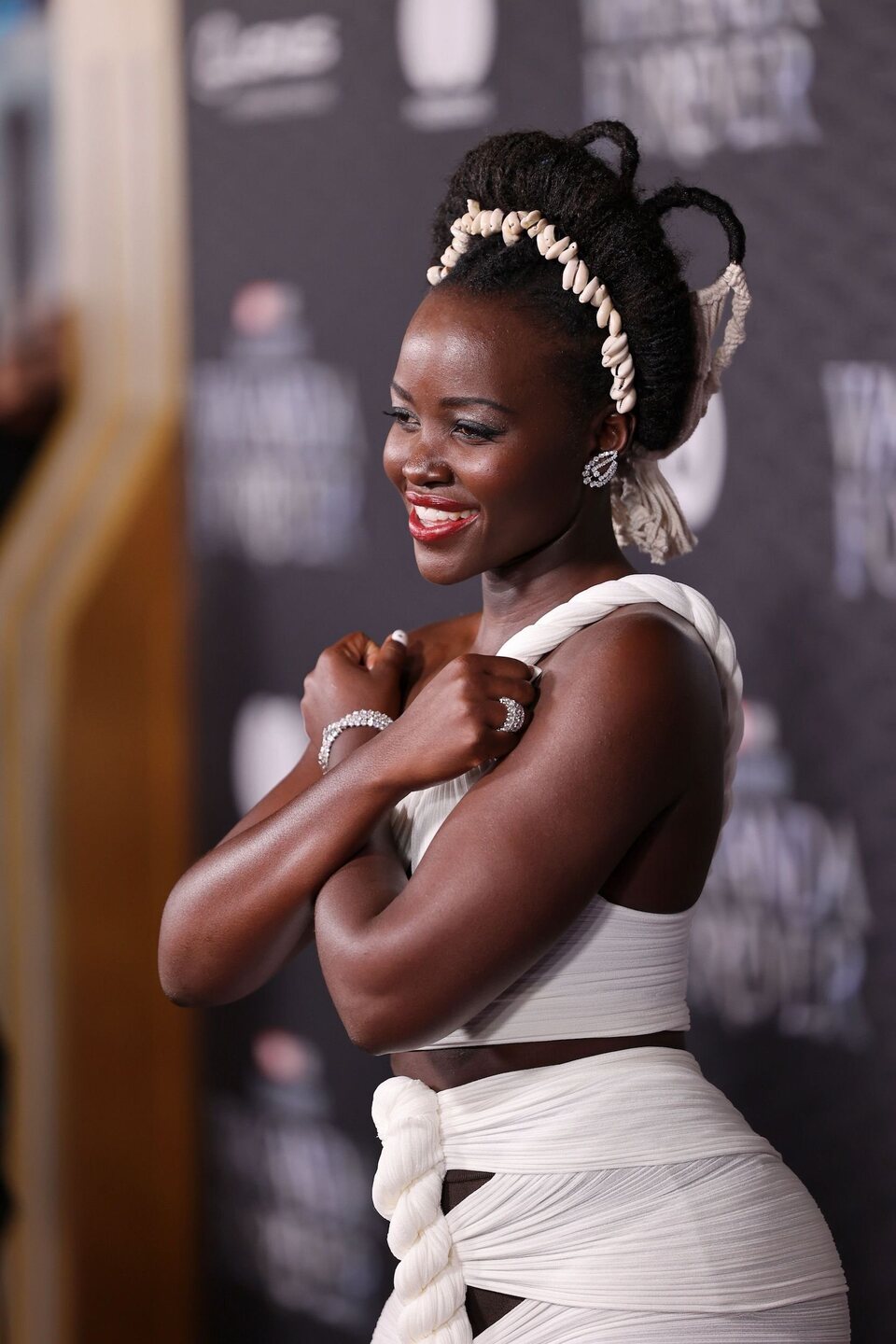 Lupita Nyong'o en la premiere de 'Black Panther: Wakanda Forever'