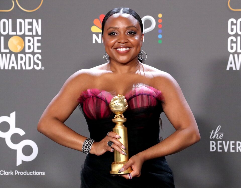 Quinta Brunson, ganadora del Globo de Oro 2023 a la mejor actriz de una serie (comedia)