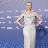 Cristina Castaño en la alfombra azul de los Goya 2023