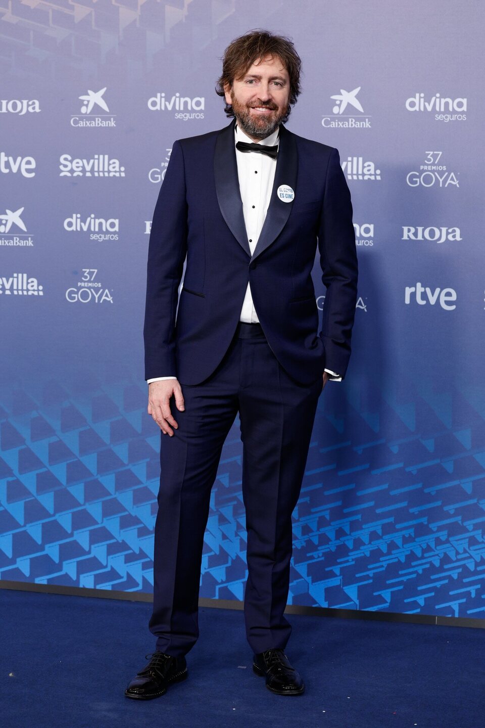 Daniel Sánchez Arévalo en la alfombra roja de los Goya 2023