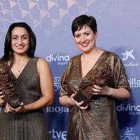 Esther Ballesteros y Ana Rubio en la alfombra de ganadores de los Goya 2023