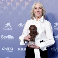 Susi Sánchez en la alfombra de ganadores de los Goya 2023