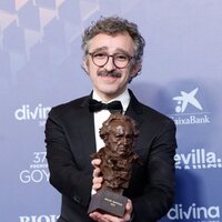 Alberto del Campo en la alfombra de ganadores de los Goya 2023