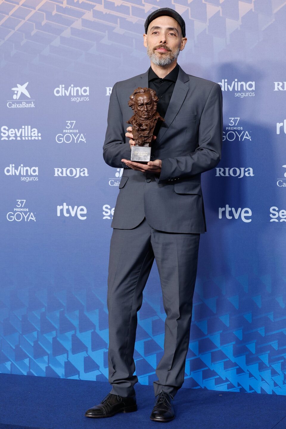 Pablo Polledri en la alfombra de ganadores de los Goya 2023