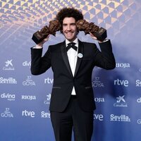 Iván Miñambres en la alfombra de ganadores de los Goya 2023