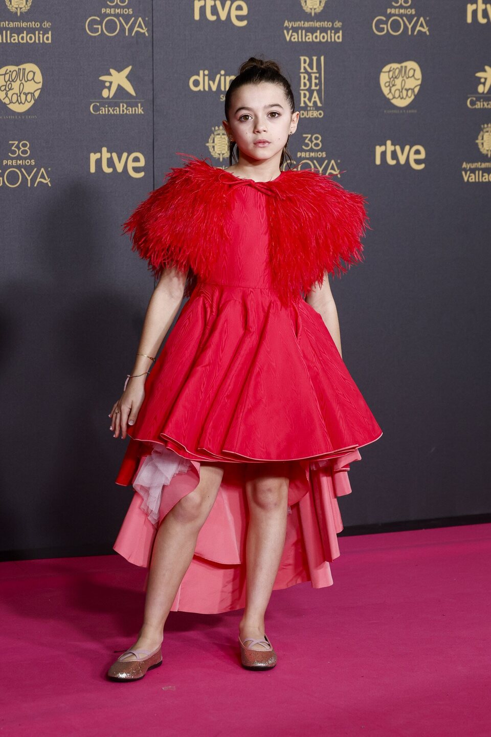 Sofia Otero llega a la alfombra roja de los Goya 2024