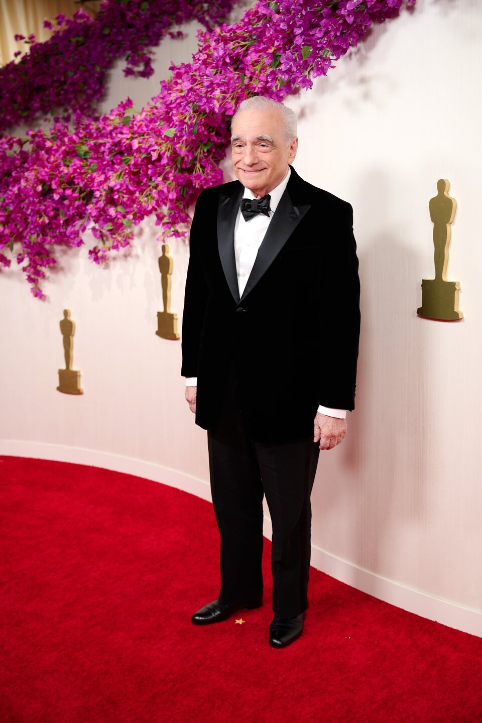 Martin Scorsese en la alfombra roja de los Oscar 2024