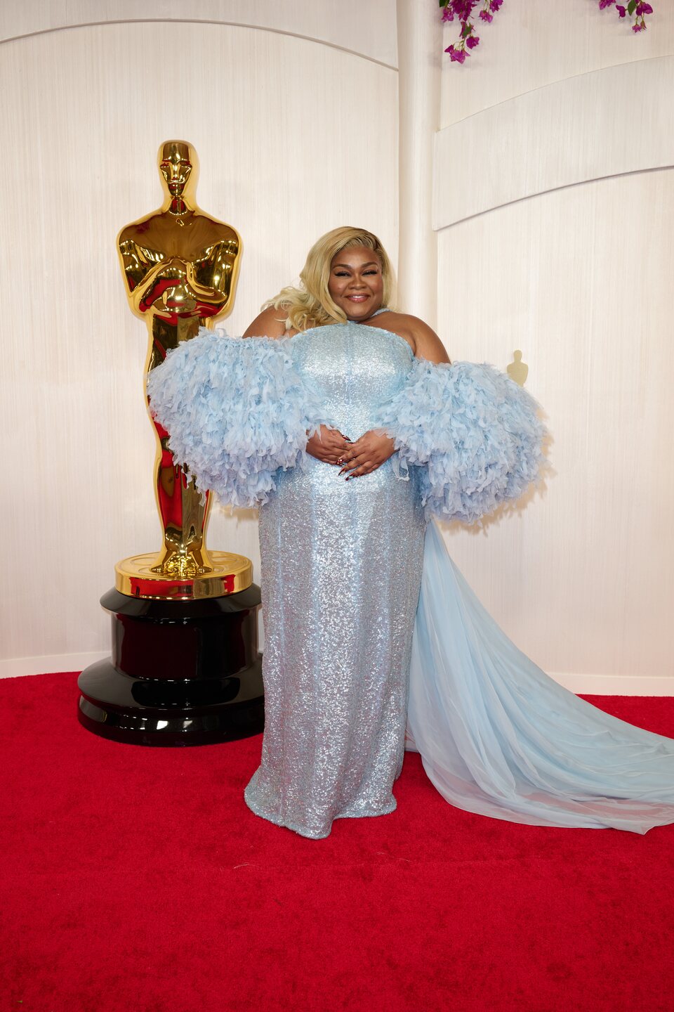 Da'Vine Joy Randolph en la alfombra roja de los Oscar 2024