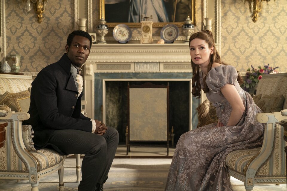 Francesca y Lord Stirling en la tercera temporada de 'Los Bridgerton'