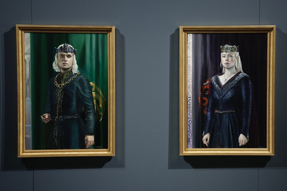 Los retratos de Rhaenyra y Aegon Targaryen elaborados por la artista Laura Cano