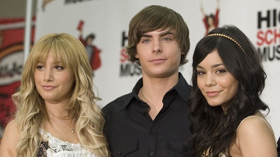 Ashley Tisdale, Zac Efron y Vanessa Hudgens en la promoción de 'High School Musical'