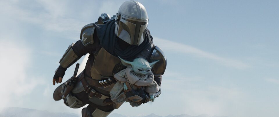 Mando y Grogu en 'The Mandalorian'