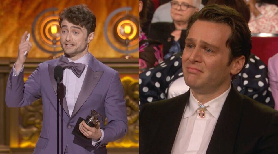 Noche emotiva para Daniel Radcliffe y Jonathan Groff