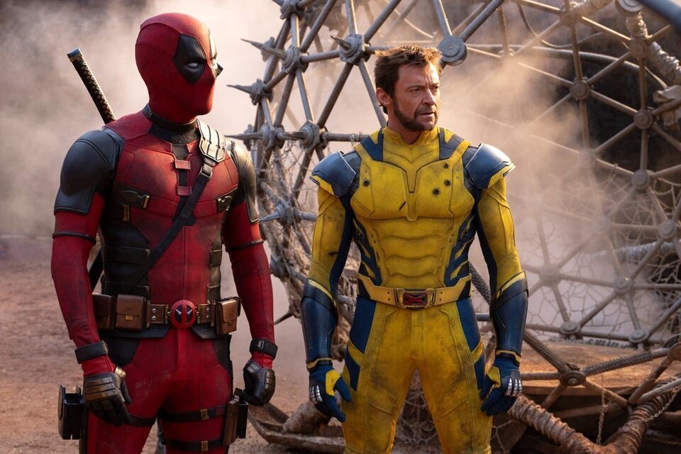 Ryan Reynolds y Hugh Jackman en 'Deadpool y Lobezno'